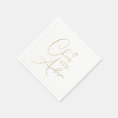 Engagement Cheers to the future Mr. and Mrs. Serviette (Ecke)