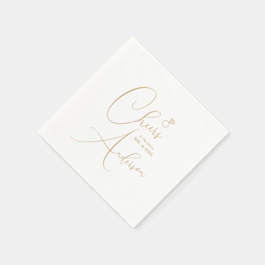 Engagement Cheers to the future Mr. and Mrs. Serviette (Ecke)