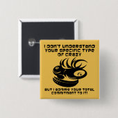 Engagement für Crazy Funny Button Abzeichen Button (Vorne & Hinten)