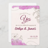 Engagement invitation einladung (Vorne/Hinten)