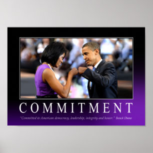Engagement (Obama Fist Bump) Poster