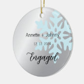 Engagement Ornament, Engaged Ornament, Bridal Keramik Ornament (Links)
