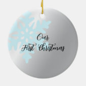 Engagement Ornament, Engaged Ornament, Bridal Keramik Ornament (Hinten)