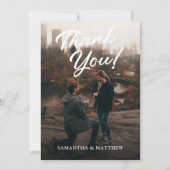 Engagement Partei Dankeschön Karte (Vorderseite)