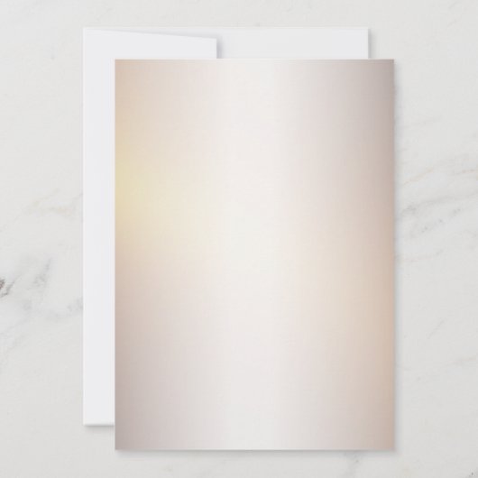 Engagement Partei Golden Orange Weiße Blüte Rustik Einladung (Rückseite)