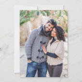 Engagement Partei Margaritas und Mistletoe Foto Einladung (Rückseite)