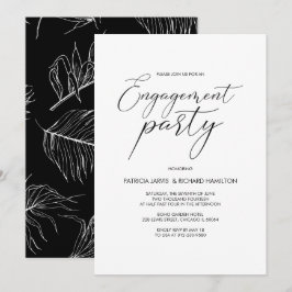 Engagement Partei Moderne kalligraphische Einladun Einladung