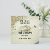 Engagement Partei - Save the Date. Editable Invita Einladung (Stehend Vorderseite)