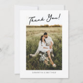Engagement Partei Vielen Dank Karte mit Foto (Vorderseite)