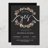 Engagement Partei Zilibrierung sagte sie ja invita Einladung (Vorne/Hinten)