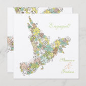Engagement Party Bloom Love Bird Custom-Einladung Einladung (Vorne/Hinten)