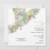 Engagement Party Bloom Love Bird Custom-Einladung Einladung (Rückseite)