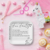 Engagement Party Fun facts Name Wedding  Pappteller (Party)