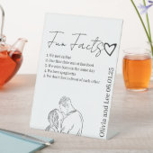 Engagement Party Fun facts Name Wedding Sockelschild (In Situ)