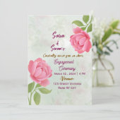 Engagement Party Invitations Einladung (Stehend Vorderseite)