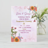 Engagement Party Invitations  Einladung (Stehend Vorderseite)