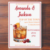 Engagement Party Old Fashion Cocktail Einladung