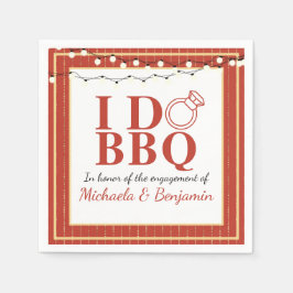 Engagement Party Paare Dusche I Do GRILLEN Serviette