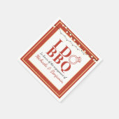 Engagement Party Paare Dusche I Do GRILLEN Serviette (Ecke)