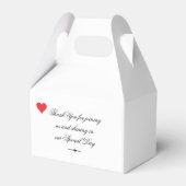 Engagement Party Vielen Dank Geschenk Elegant Geschenkschachtel (Rückseite)