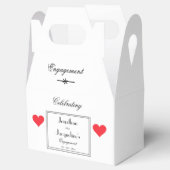 Engagement Party Vielen Dank Geschenk Elegant Geschenkschachtel (Geöffnet)