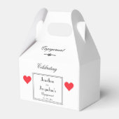 Engagement Party Vielen Dank Geschenk Elegant Geschenkschachtel (Vorderseite)