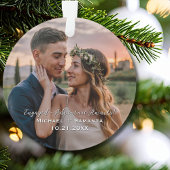 Engagement Photo She Said Yes! and Airplane Travel Ornament