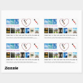 Engagement und Bücher Rechteckiger Aufkleber (Blatt)