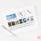 Engagement und Bücher Rechteckiger Aufkleber (Umschlag)