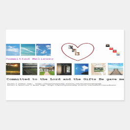 Engagement und Bücher Rechteckiger Aufkleber