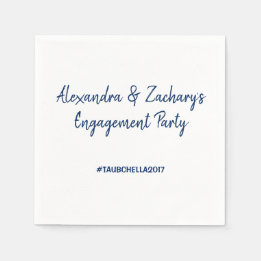 Engagement von Napkins bei der Hashtag-Marine Serviette