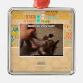 Engagieren Sie sich kleinen Angriffsmodus! Silbernes Ornament (Vorne)