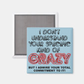 Engagiert für Crazy Funny Kühlschrankmagnet Sprich (Vorderseite/Rückseite)