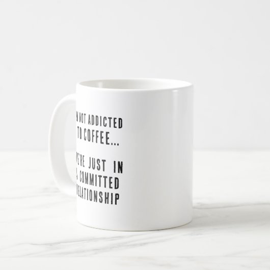 Engagiert für Kaffee Funny Kaffeetasse (Vorderseite Links)