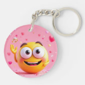 Engagierte Emojis Schlüsselanhänger (Rückseite)