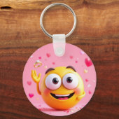 Engagierte Emojis Schlüsselanhänger (Vorderseite)