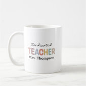 Engagierter Lehrer Personalisierter Benutzername Kaffeetasse (Links)