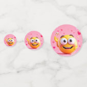 Engagiertes Emoji Konfetti (Rückseiten)