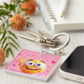 Engagiertes Emoji Schlüsselanhänger (Vorderseite rechts)