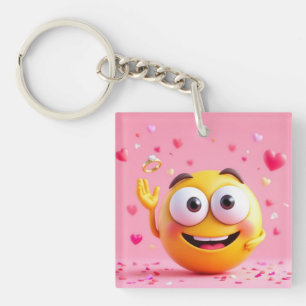 Engagiertes Emoji Schlüsselanhänger