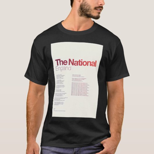Engalnds Minimalist T-Shirt (Vorderseite)