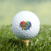 Engayged 2023 Gay Verlobung Rainbow LGBTQ Pride Golfball (Insitu T-Shirt)