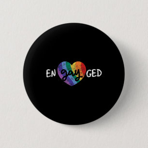 Engayted Lgbt Wedding Party Bachelor Party Gay Eng Button