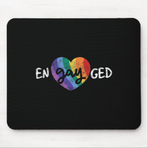 Engayted Lgbt Wedding Party Bachelor Party Gay Eng Mousepad