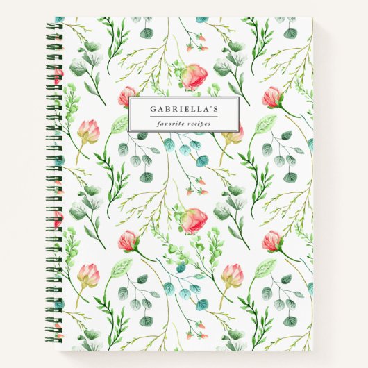 Enge Blüte Personalisiertes Rezept Notizblock (Vorderseite)