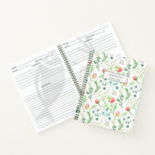 Enge Blüte Personalisiertes Rezept Notizblock (Innenseite)