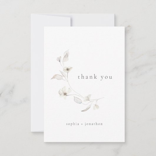 Enge Blüten dank Karte (Vorderseite)