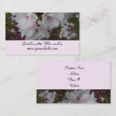 Enge Kirschblüten Visitenkarte (Vorne/Hinten)