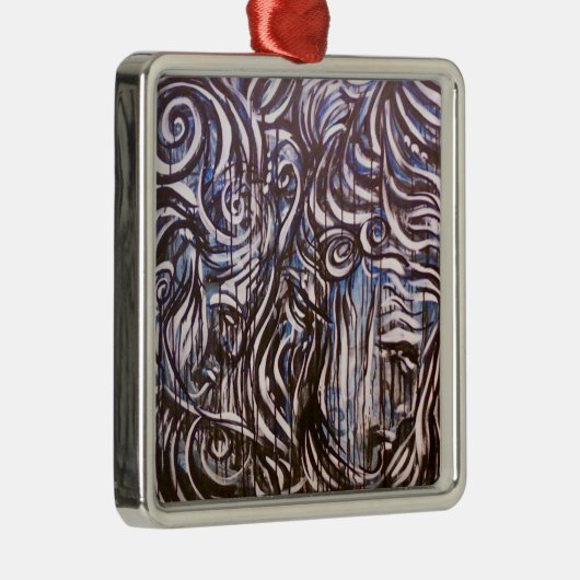 Engel [1] LJS Silbernes Ornament (Rechts)