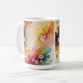 Engel abstrakt kaffeetasse (Vorderseite Links)
